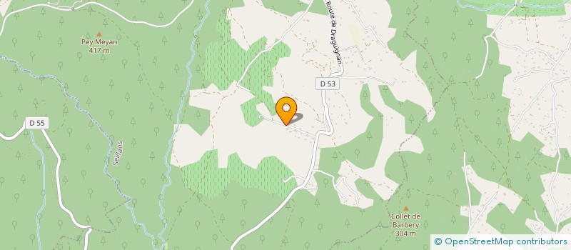 localisation de l'entreprise SCI FRAJOTI  SEILLANS