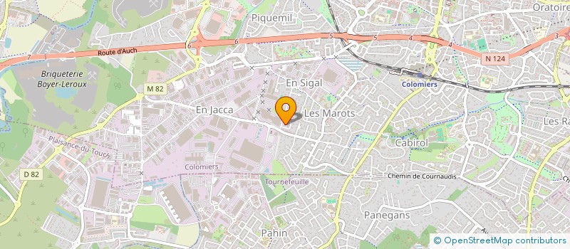 localisation de l'entreprise SCI FRAJURO à COLOMIERS