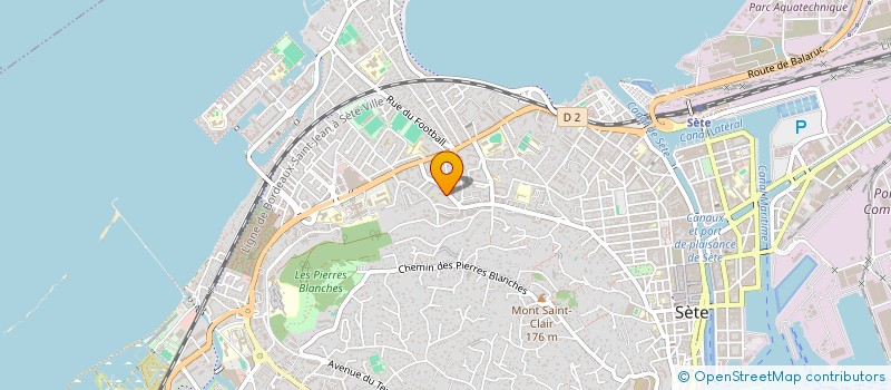 localisation de l'entreprise SCI FRAKA  SETE