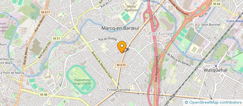 localisation de l'entreprise SCI FRAL à MARCQ-EN-BARŒUL