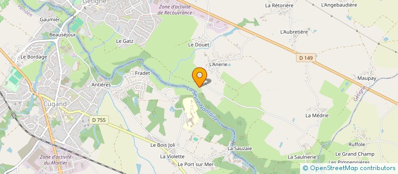 localisation de l'entreprise SCI FRAL  ARGENTONNAY