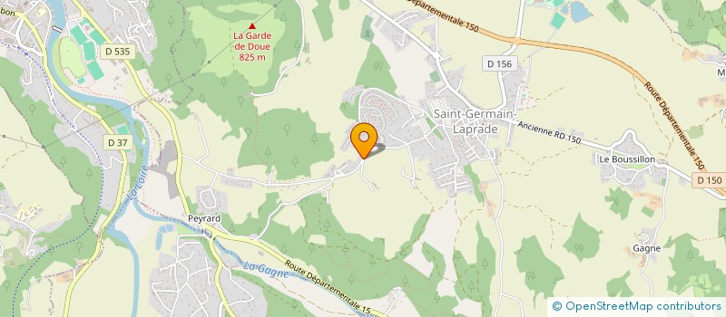 localisation de l'entreprise SCI FRAL  SAINT-GERMAIN-LAPRADE