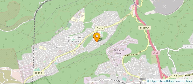 localisation de l'entreprise SCI FRAL 74 à CARNOUX-EN-PROVENCE