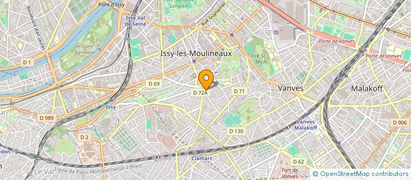localisation de l'entreprise SCI FRAL à ISSY-LES-MOULINEAUX