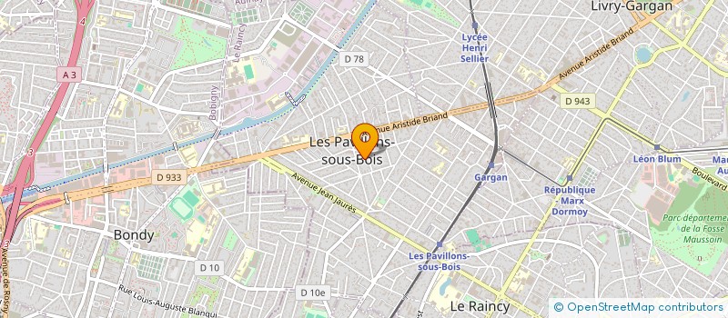 localisation de l'entreprise SCI FRAL  LES PAVILLONS-SOUS-BOIS