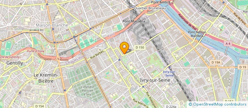 localisation de l'entreprise SCI FRALAGON à IVRY-SUR-SEINE