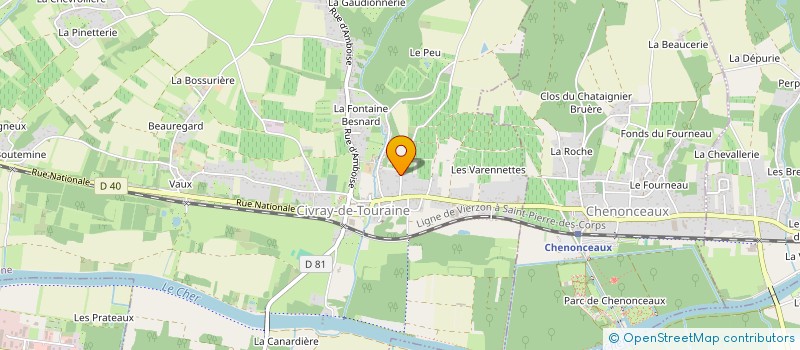 localisation de l'entreprise SCI FRALOU  CIVRAY-DE-TOURAINE