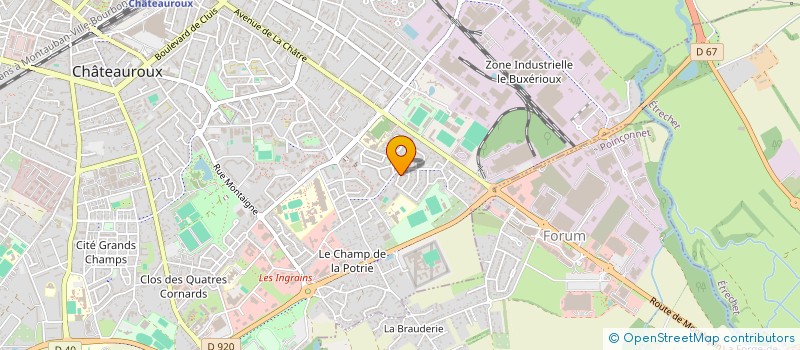 localisation de l'entreprise SCI FRALY à CHATEAUROUX