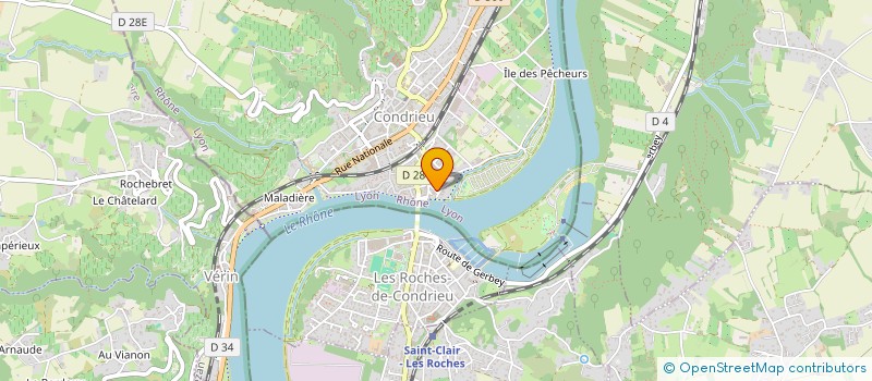 localisation de l'entreprise SCI FRALY  CONDRIEU