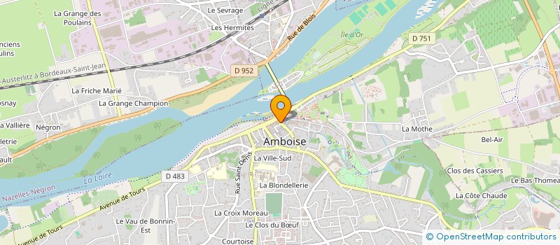 localisation de l'entreprise SCI FRAMA  AMBOISE