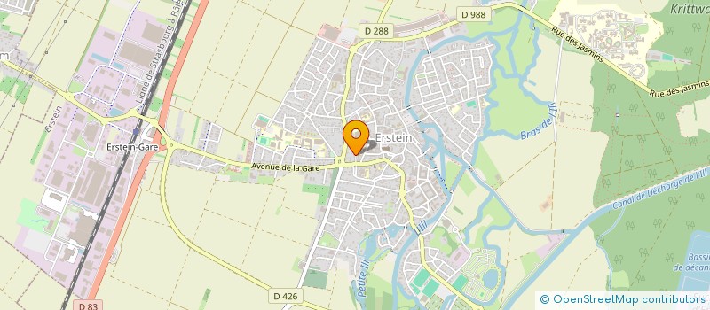 localisation de l'entreprise SCI FRAMA  ERSTEIN