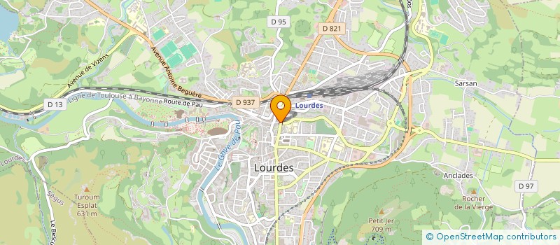 localisation de l'entreprise SCI FRAMA  LOURDES