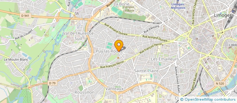 localisation de l'entreprise SCI FRAMABELLIE  LIMOGES