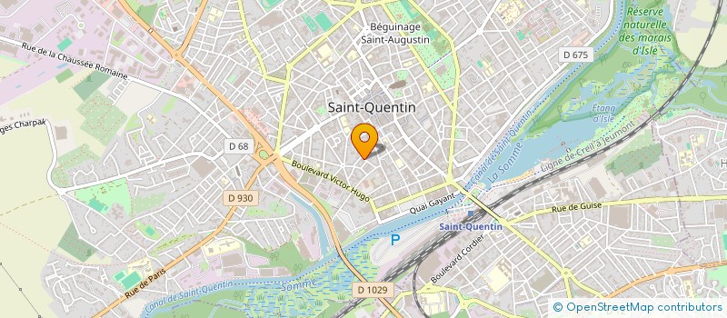 localisation de l'entreprise SCI FRAMALUD à SAINT-QUENTIN