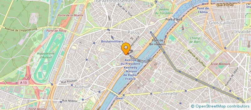 localisation de l'entreprise SCI FRAMAR  PARIS