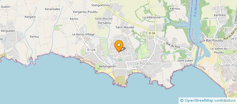 localisation de l'entreprise SCI FRAMAR  CLOHARS-CARNOET