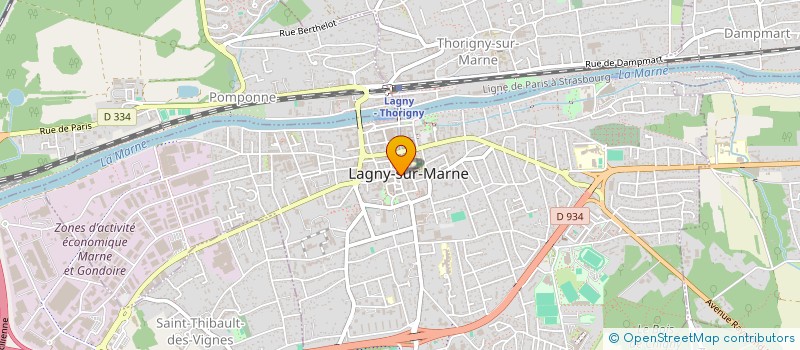 localisation de l'entreprise SCI FRAMAR  LAGNY-SUR-MARNE