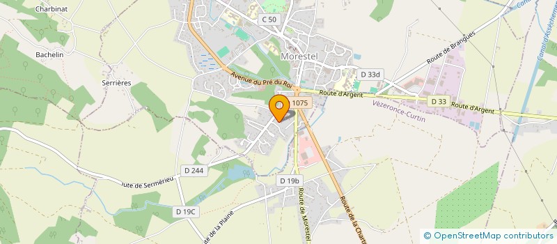 localisation de l'entreprise SCI FRAMARIN  MORESTEL