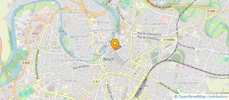 localisation de l'entreprise SCI FRAMAT à NIORT