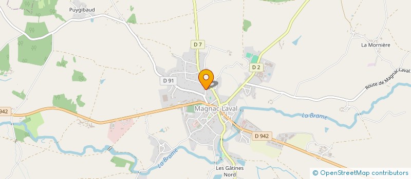 localisation de l'entreprise SCI FRAMAVIJE  MAGNAC-LAVAL