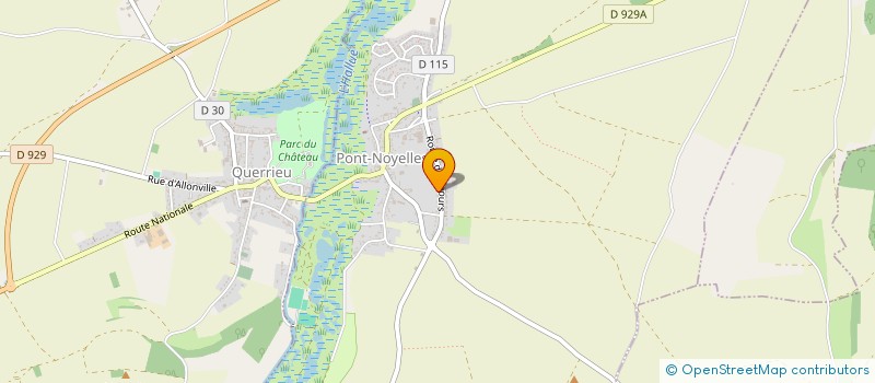 localisation de l'entreprise SCI FRAMAX  PONT-NOYELLES