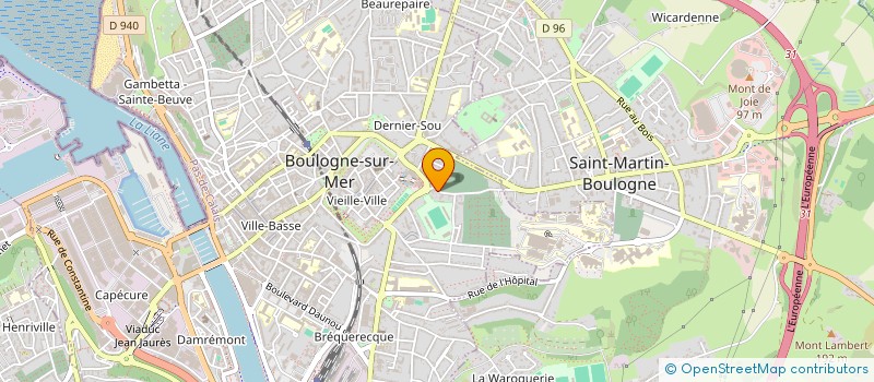 localisation de l'entreprise SCI FRAMERY  BOULOGNE-SUR-MER