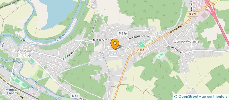 localisation de l'entreprise SCI FRAMEX  QUINCY-VOISINS