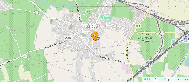 localisation de l'entreprise SCI FRAMI  MANDUEL