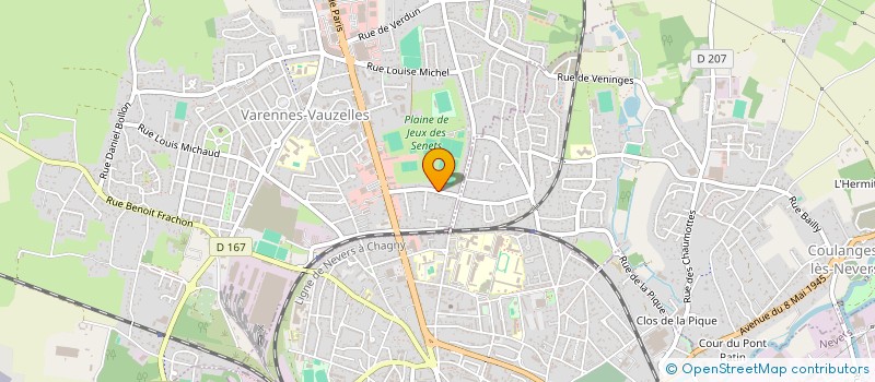 localisation de l'entreprise SCI FRAMIJU  VARENNES-VAUZELLES