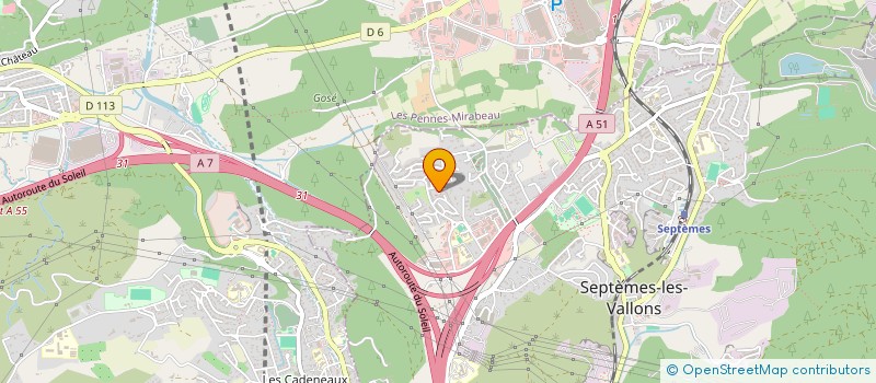 localisation de l'entreprise SCI FRAMIMAJ à SEPTEMES LES VALLONS