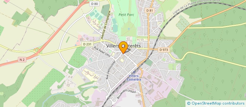 localisation de l'entreprise SCI FRAMIRO à VILLERS-COTTERETS