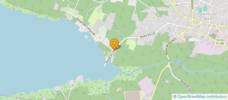 localisation de l'entreprise SCI FRAMM  PARENTIS-EN-BORN