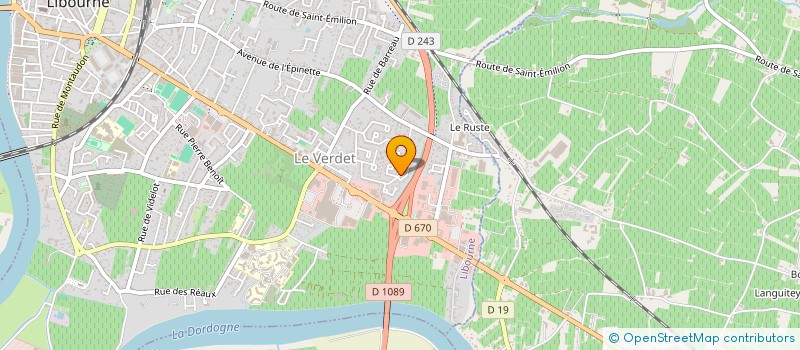 localisation de l'entreprise SCI FRAMON à LIBOURNE