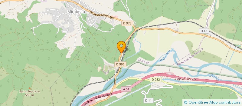 localisation de l'entreprise SCI FRAN.CE.VIN  MIRABEAU