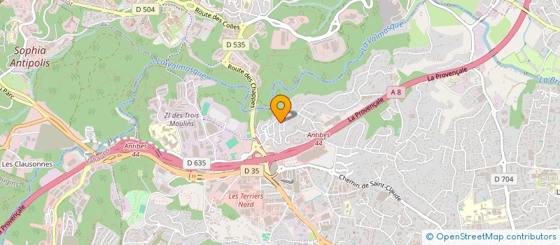 localisation de l'entreprise SCI FRANA à ANTIBES