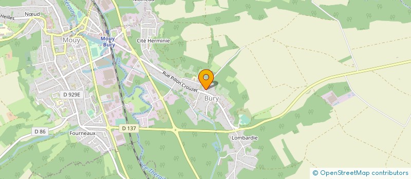 localisation de l'entreprise SCI FRANABEEL  BURY