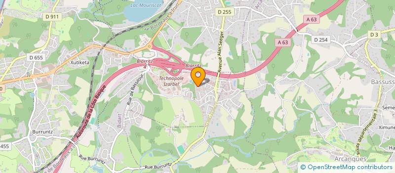 localisation de l'entreprise SCI FRANBEL à BIDART