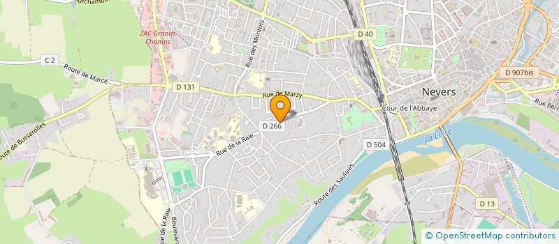 localisation de l'entreprise SCI FRANBERLOC à NEVERS