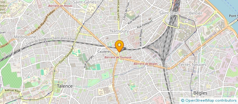 localisation de l'entreprise SCI FRANBRU  BORDEAUX