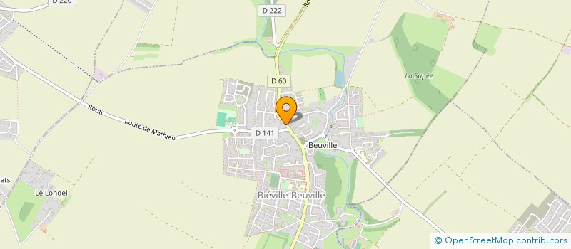 localisation de l'entreprise SCI FRANC  BIEVILLE-BEUVILLE