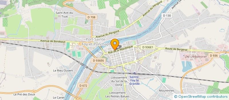 localisation de l'entreprise SCI FRANC TEMPLIER  SAINTE-FOY-LA-GRANDE