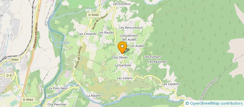 localisation de l'entreprise SCI FRANCA  SAINT-ANDRE-D'EMBRUN