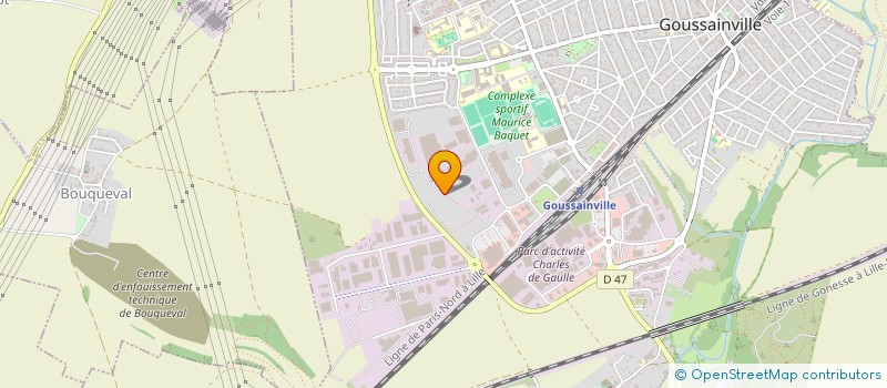 localisation de l'entreprise SCI FRANCALAIN  GOUSSAINVILLE