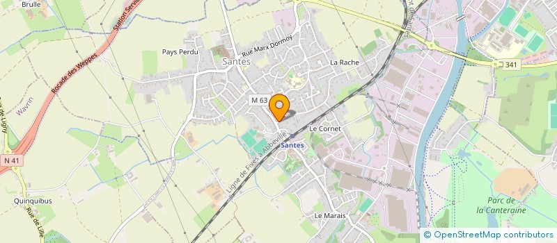 localisation de l'entreprise SCI FRANCALE 2  SANTES