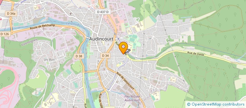 localisation de l'entreprise SCI FRANCALINE  AUDINCOURT