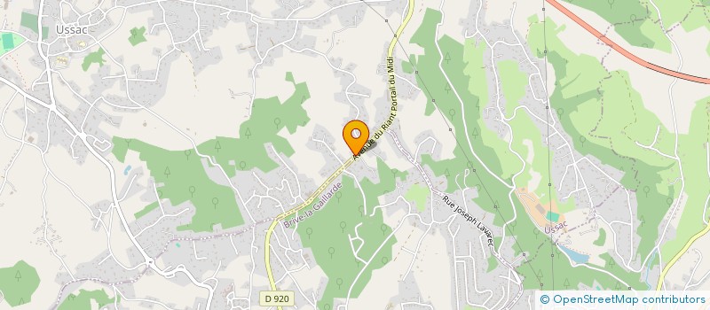 localisation de l'entreprise SCI FRANCAT  USSAC