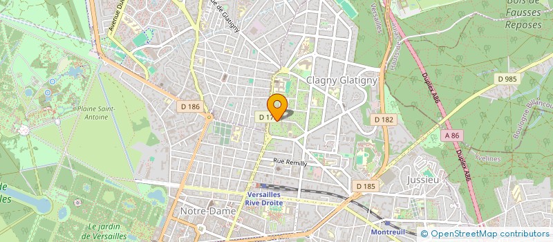 localisation de l'entreprise SCI FRANCATH à VERSAILLES
