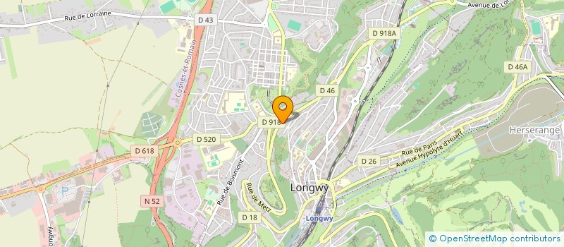 localisation de l'entreprise SCI FRANCAVILLA à LONGWY