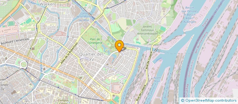 localisation de l'entreprise SCI FRANCE 22  STRASBOURG