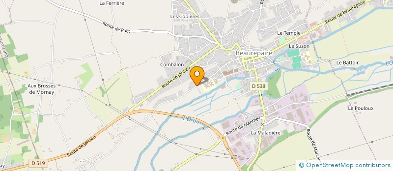 localisation de l'entreprise SCI FRANCE  BEAUREPAIRE